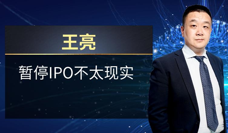 王亮：暂停IPO不太现实