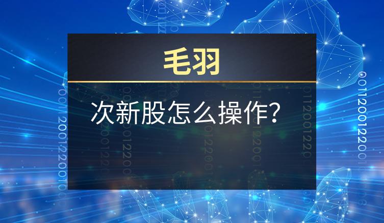 毛羽：次新股怎么操作？