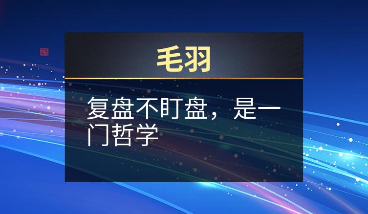 毛羽：复盘不盯盘，是一门哲学