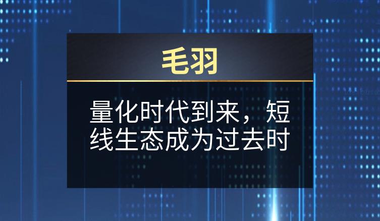 毛羽：量化时代到来，短线生态成为过去时