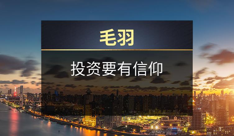 毛羽：投资要有信仰