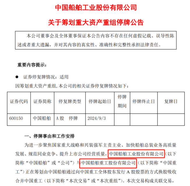 中船会成为下一个中车吗？资产重组利好还是利空？