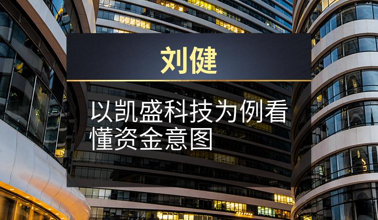 刘健：以凯盛科技为例看懂资金意图