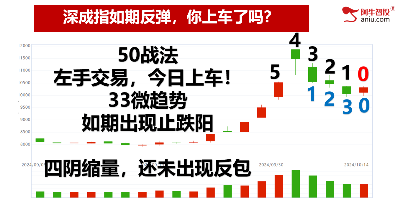 市场如期反弹，你上对车了吗？50和33战法如期兑现！