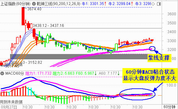 大盘冲高午后回杀 尾盘险收3300点