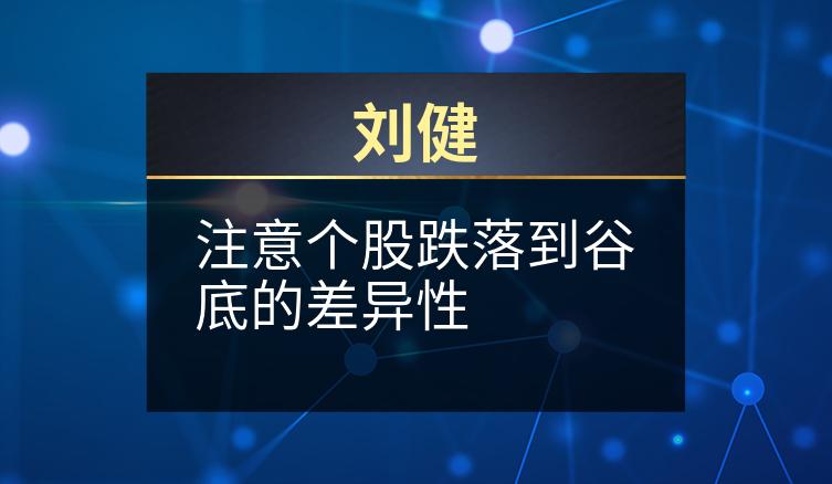 刘健：注意个股跌落到谷底的差异性