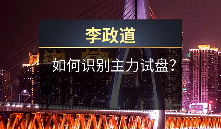 李政道：如何识别主力试盘？