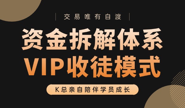 资金拆解体系VIP收徒模式