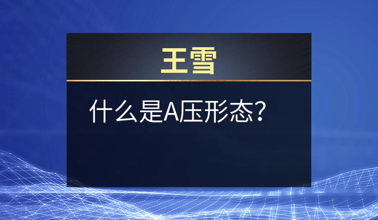 王雪：什么是A压形态？