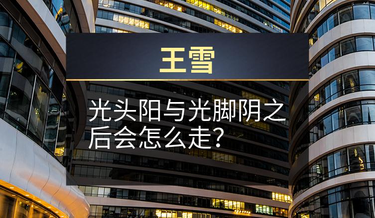 王雪：光头阳与光脚阴之后会怎么走？