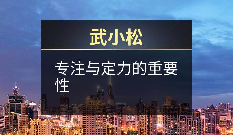 武小松：专注与定力的重要性