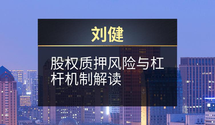 刘健：股权质押风险与杠杆机制解读
