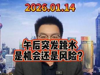 午后突发跳水 是机会还是风险？