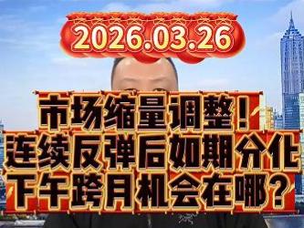 市场缩量调整！ 连续反弹后如期分化 下午跨月机会在哪？