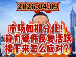 市场如期分化！ 算力硬件反复活跃 接下来怎么应对？