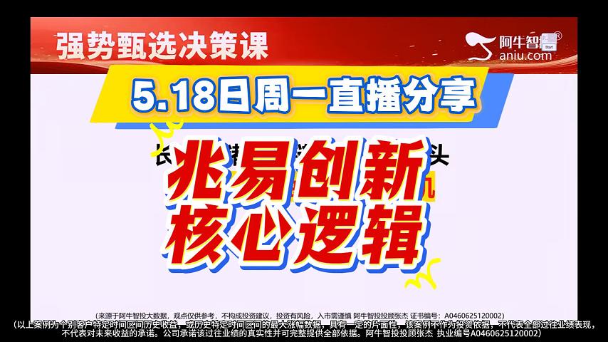 5.18日周一直播分享 兆易创新 核心逻辑