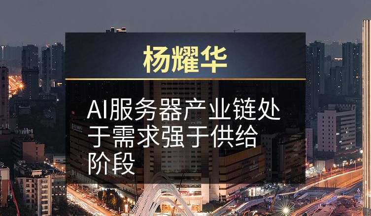 杨耀华：AI服务器产业链处于需求强于供给阶段