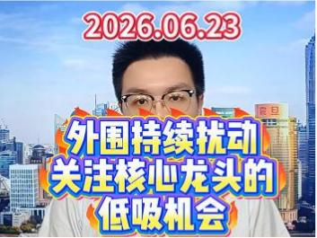 外围持续扰动，关注核心龙头的低吸机会