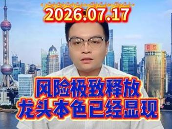 风险极致释放，龙头本色已经显现