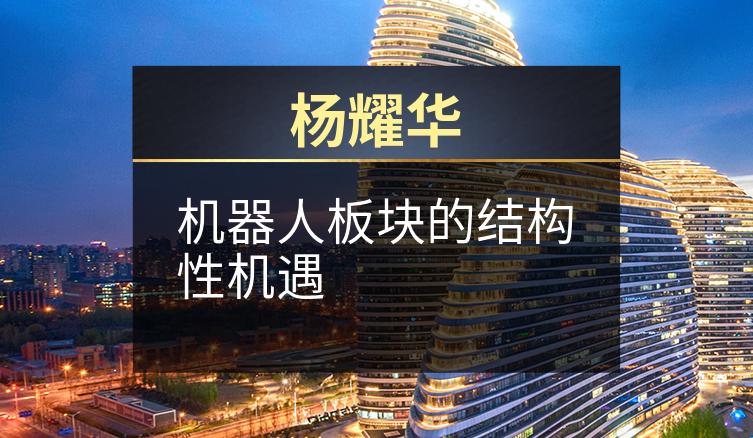 杨耀华：机器人板块的结构性机遇