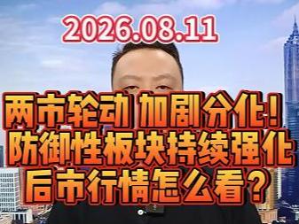 两市轮动 加剧分化！ 防御性板块持续强化 后市行情怎么看？