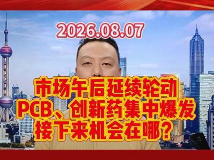 市场午后延续轮动 PCB、创新药集中爆发 接下来机会在哪？