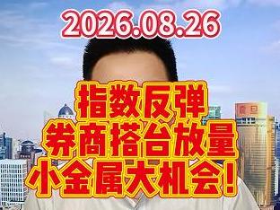 指数反弹券商搭台放量，小金属大机会！