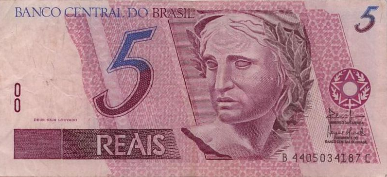 1993年巴西发行新货币克鲁塞罗雷亚尔,1克鲁塞罗雷亚尔等于1000