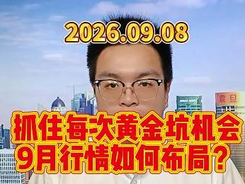 抓住每次黄金坑机会，9月行情如何布局？