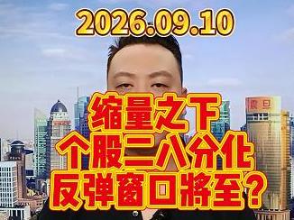 缩量之下 个股二八分化 反弹窗口将至？