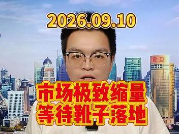 市场极致缩量，等待靴子落地