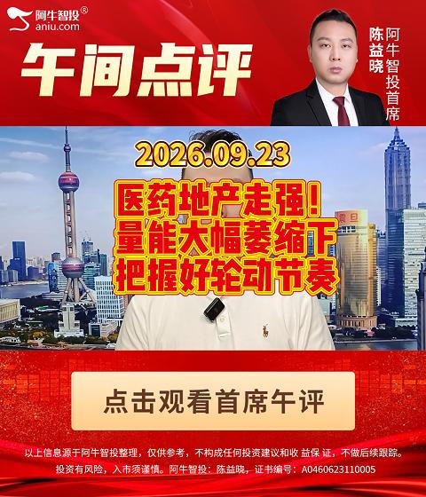 医药地产走强！ 量能大幅萎缩下 把握好轮动节奏