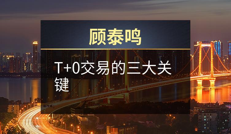 顾泰鸣：T+0交易的三大关键