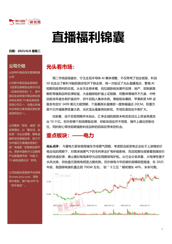 每日直播粉丝锦囊，此前提示科创板风险以及AI，CPO连续大涨后的获利风险，今日如期兑现，再次验证光头强选股能力，也验证了宏观板块择时能力